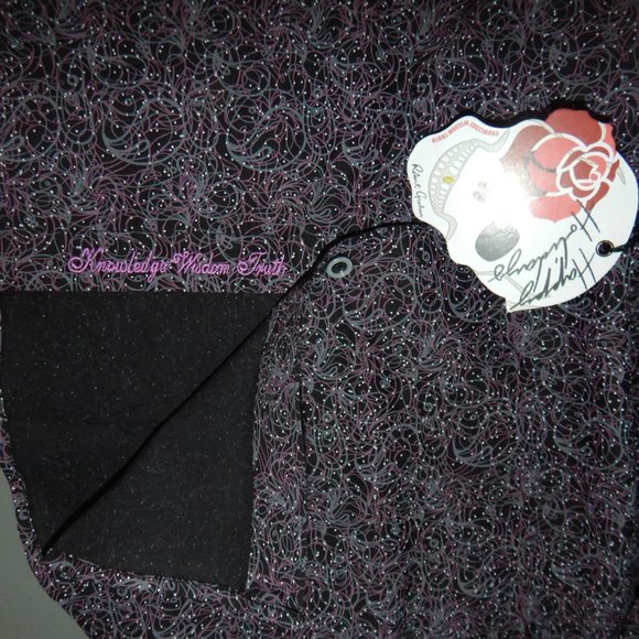 Robert Graham BRIGGS Men’s Button Front Long Sleeve Shirt Purple Black Large NWT - Picture 7 of 8